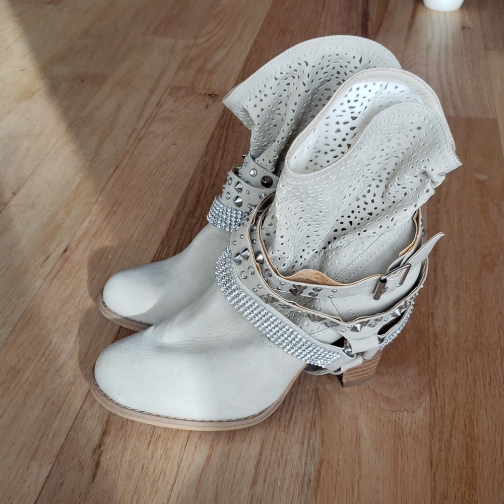 Rhinestone Ankle Booties